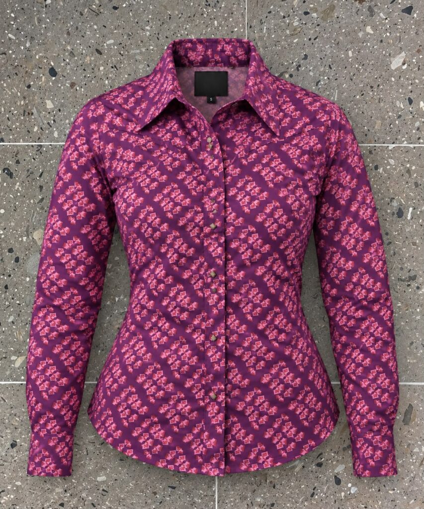 Camisa Vaquera Dama Bugambilia Floral