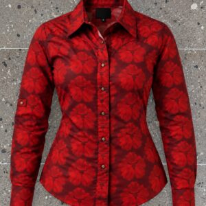 Camisa Vaquera Dama Roja Toro