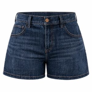 Short Vaquero Dama Azul Índigo Bordado Western