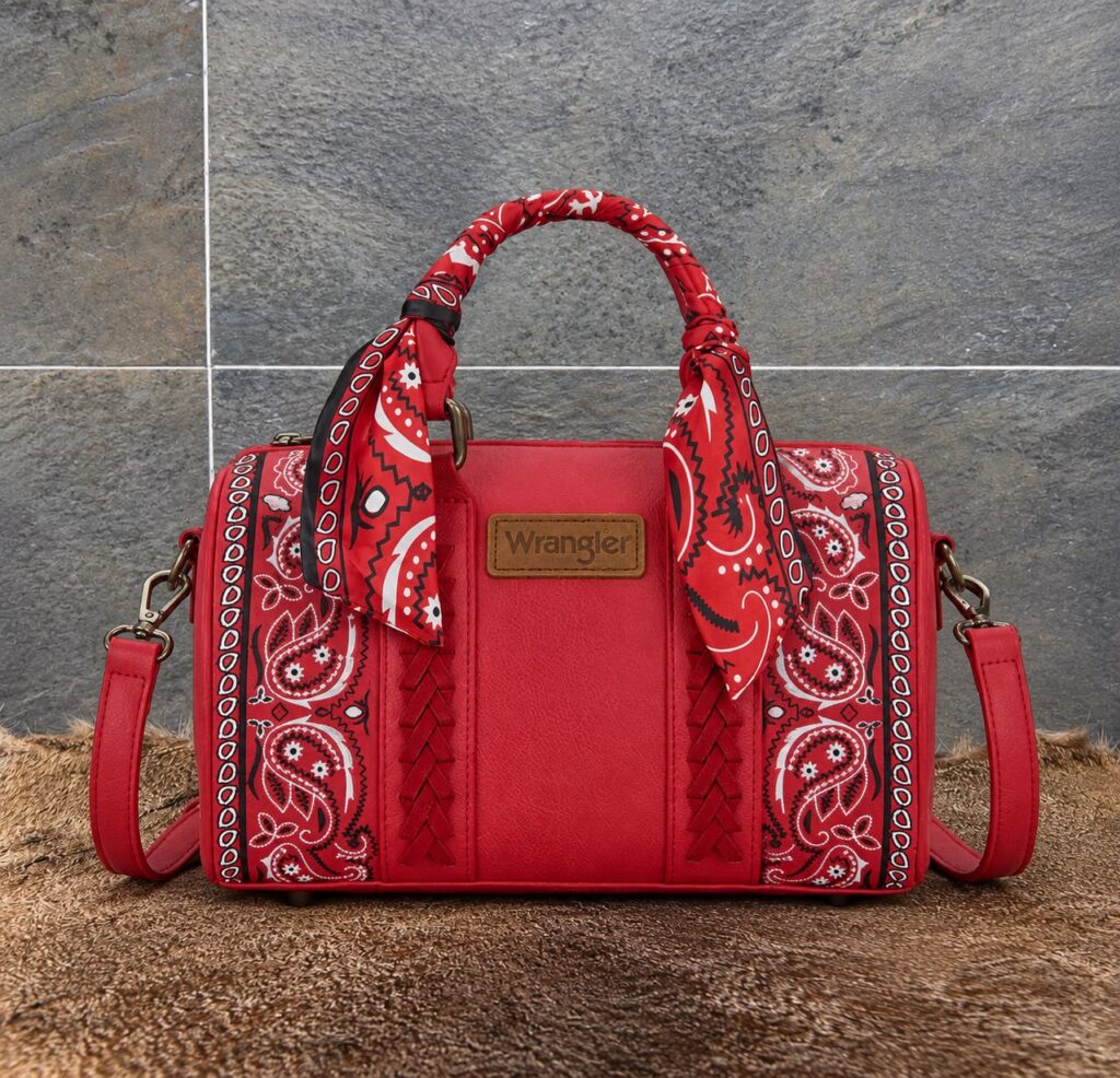 Bolso Wrangler Rojo Bandana