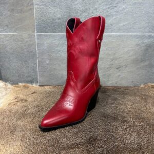 Bota Vaquera Dama Roja Western Bordada