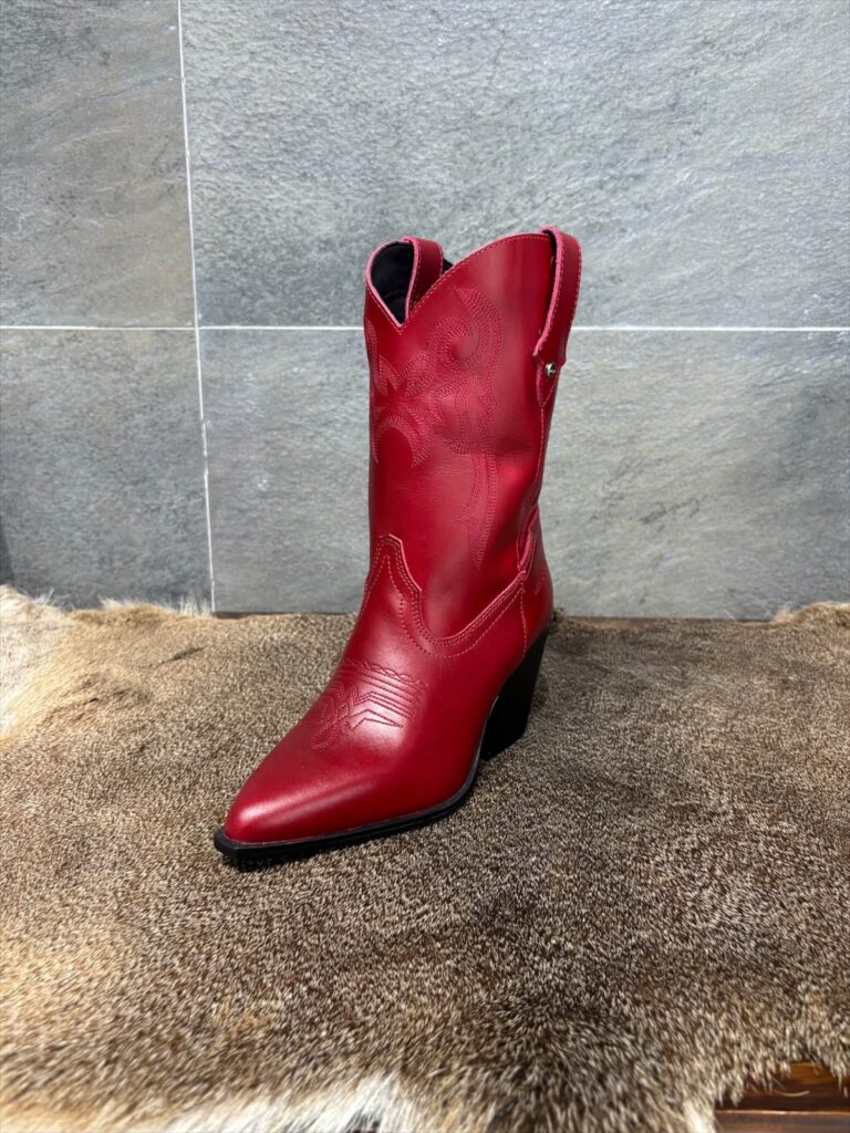 Bota Vaquera Dama Roja Western Bordada