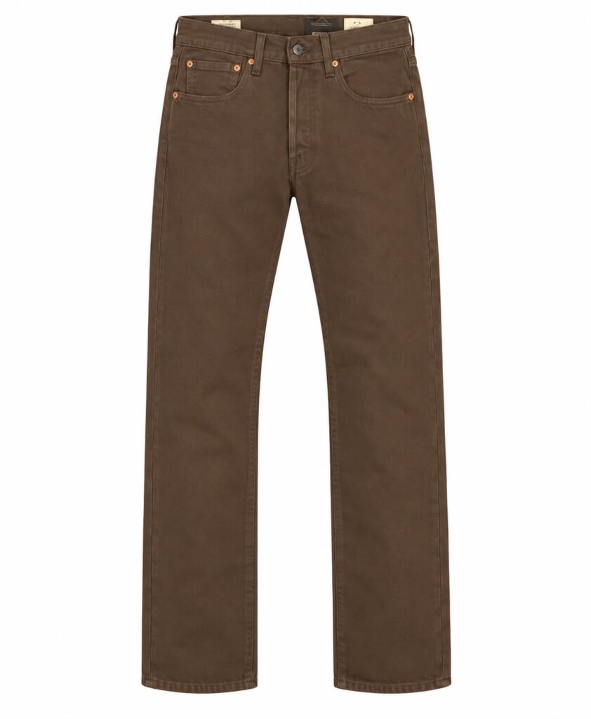 Pantalón Levi's 501 Caballero Café Clásico
