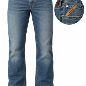 Pantalón Ariat Denim Caballero Azul Medio Deslavado